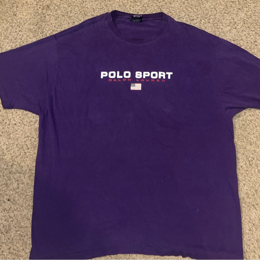 Polo by Ralph Lauren Sport Purple Tee Size XXL - Picture 2 of 5